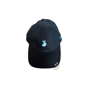 KCON Finger Heart Double Ring Black Baseball Cap Hat